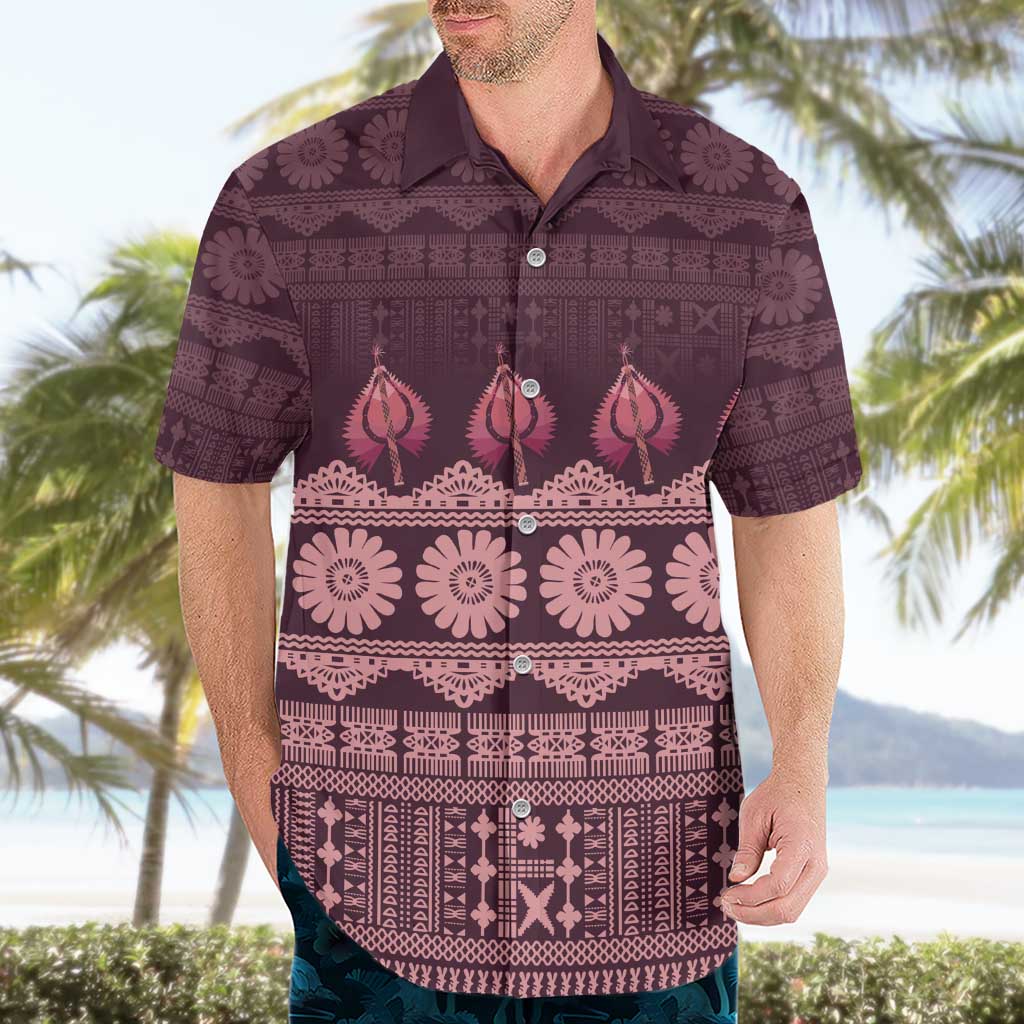 Bula Fiji Iri ni Meke Hawaiian Shirt Piqi Fijian Masi - Polynesian Pride