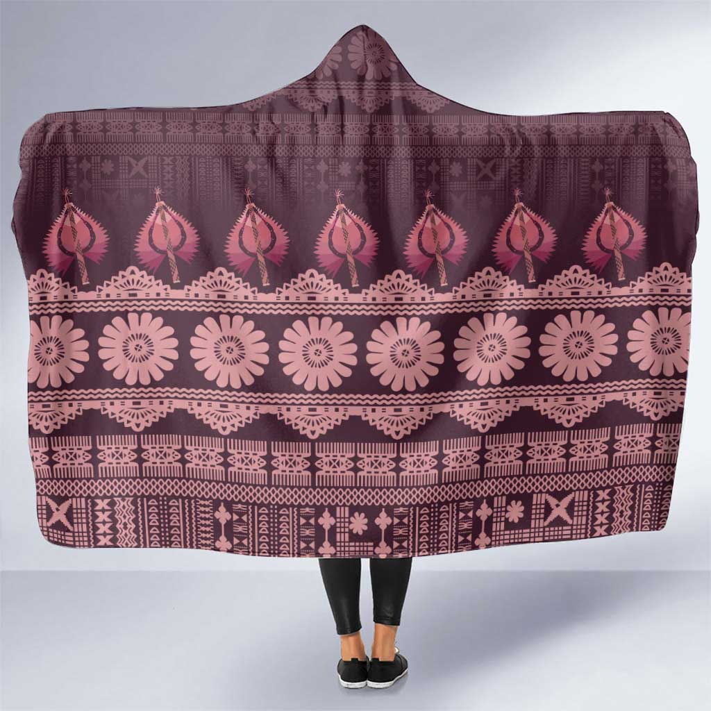 Bula Fiji Iri ni Meke Hooded Blanket Piqi Fijian Masi - Polynesian Pride