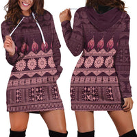 Bula Fiji Iri ni Meke Hoodie Dress Piqi Fijian Masi - Polynesian Pride