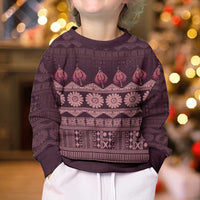 Bula Fiji Iri ni Meke Kid Ugly Christmas Sweater Piqi Fijian Masi - Polynesian Pride