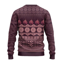 Bula Fiji Iri ni Meke Ugly Christmas Sweater Piqi Fijian Masi - Polynesian Pride