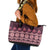 Bula Fiji Iri ni Meke Leather Tote Bag Piqi Fijian Masi - Polynesian Pride