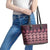 Bula Fiji Iri ni Meke Leather Tote Bag Piqi Fijian Masi - Polynesian Pride