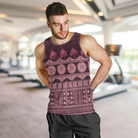 Bula Fiji Iri ni Meke Men Tank Top Piqi Fijian Masi - Polynesian Pride