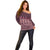 Bula Fiji Iri ni Meke Off Shoulder Sweater Piqi Fijian Masi - Polynesian Pride