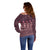 Bula Fiji Iri ni Meke Off Shoulder Sweater Piqi Fijian Masi - Polynesian Pride