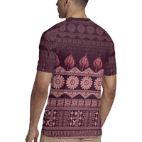 Bula Fiji Iri ni Meke Rugby Jersey Piqi Fijian Masi - Polynesian Pride