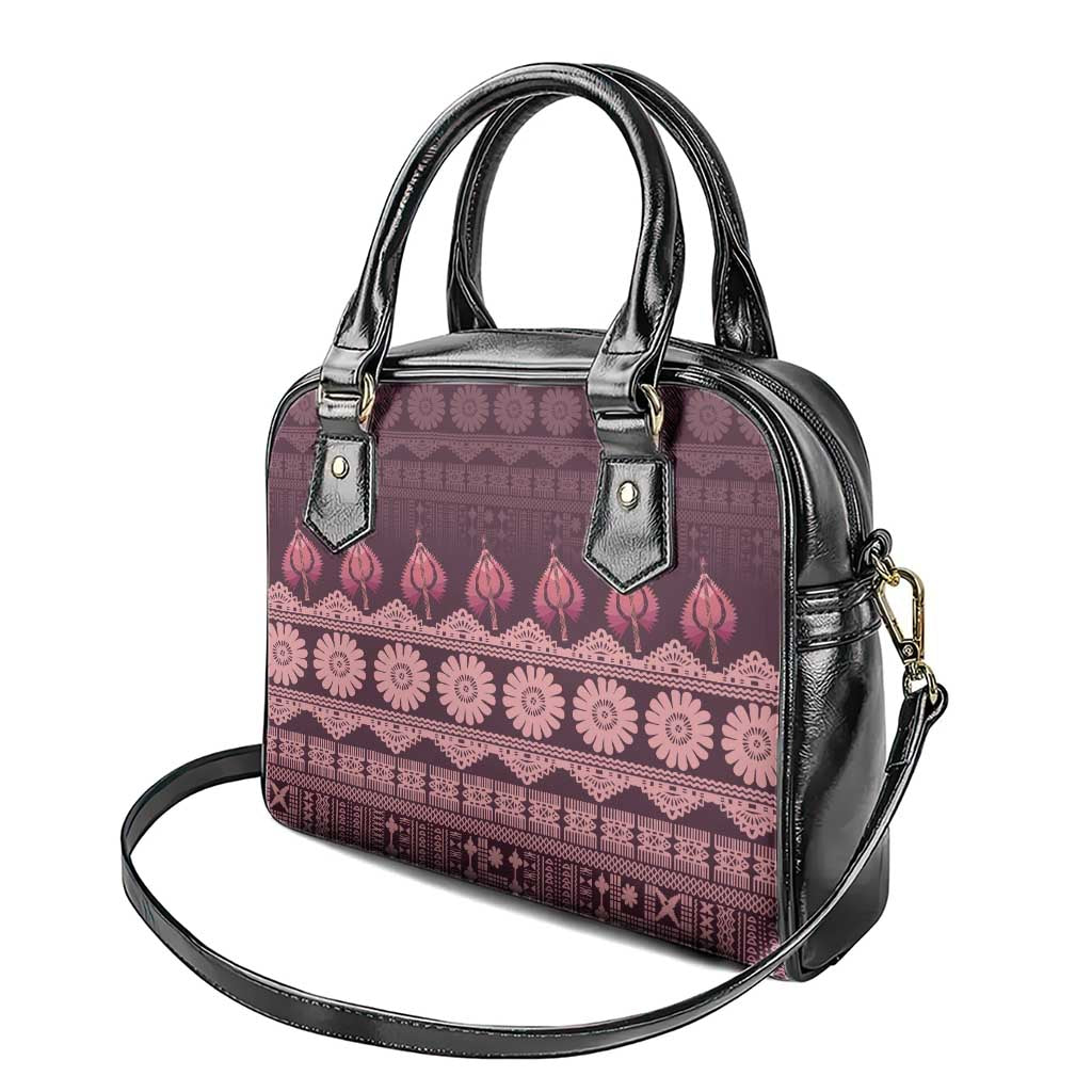 Bula Fiji Iri ni Meke Shoulder Handbag Piqi Fijian Masi - Polynesian Pride