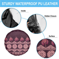 Bula Fiji Iri ni Meke Spare Tire Cover Piqi Fijian Masi - Polynesian Pride