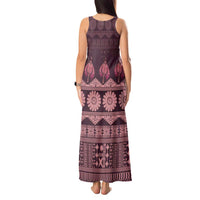 Bula Fiji Iri ni Meke Tank Maxi Dress Piqi Fijian Masi - Polynesian Pride