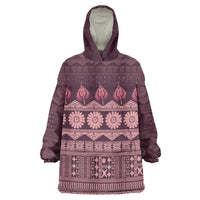 Bula Fiji Iri ni Meke Wearable Blanket Hoodie Piqi Fijian Masi - Polynesian Pride
