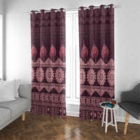 Bula Fiji Iri ni Meke Window Curtain Piqi Fijian Masi - Polynesian Pride