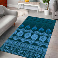 Bula Fiji Iri ni Meke Area Rug Karakarawa Fijian Masi - Polynesian Pride
