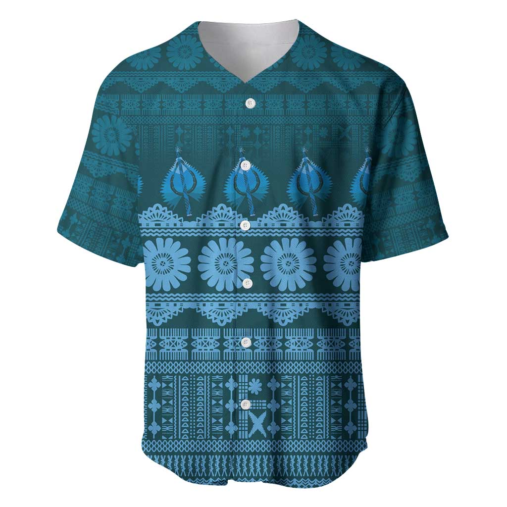 Bula Fiji Iri ni Meke Baseball Jersey Karakarawa Fijian Masi - Polynesian Pride