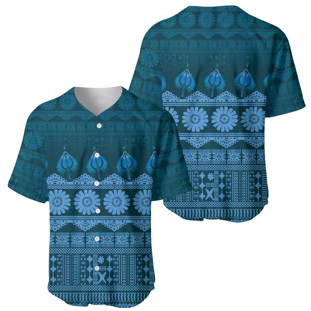 Bula Fiji Iri ni Meke Baseball Jersey Karakarawa Fijian Masi - Polynesian Pride