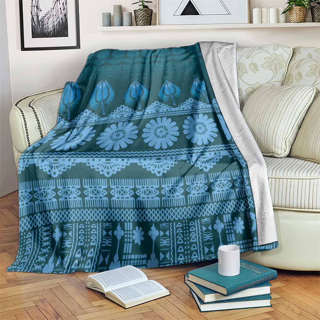 Bula Fiji Iri ni Meke Blanket Karakarawa Fijian Masi - Polynesian Pride