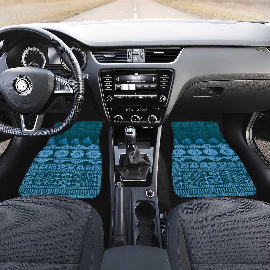 Bula Fiji Iri ni Meke Car Mats Karakarawa Fijian Masi - Polynesian Pride
