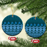 Bula Fiji Iri ni Meke Ceramic Ornament Karakarawa Fijian Masi - Polynesian Pride