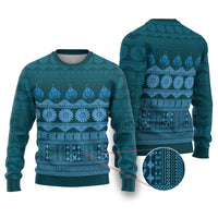 Bula Fiji Iri ni Meke Ugly Christmas Sweater Karakarawa Fijian Masi - Polynesian Pride