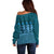 Bula Fiji Iri ni Meke Off Shoulder Sweater Karakarawa Fijian Masi - Polynesian Pride
