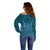 Bula Fiji Iri ni Meke Off Shoulder Sweater Karakarawa Fijian Masi - Polynesian Pride