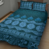 Bula Fiji Iri ni Meke Quilt Bed Set Karakarawa Fijian Masi - Polynesian Pride