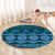 Bula Fiji Iri ni Meke Round Carpet Karakarawa Fijian Masi - Polynesian Pride