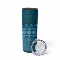 Bula Fiji Iri ni Meke Skinny Tumbler Karakarawa Fijian Masi LT14 - Polynesian Pride