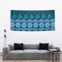 Bula Fiji Iri ni Meke Tapestry Karakarawa Fijian Masi - Polynesian Pride