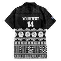 Fiji Tapa Rugby Custom Family Matching Off Shoulder Short Dress and Hawaiian Shirt Go Fijiana LT14 - Polynesian Pride