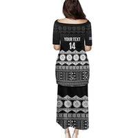 Fiji Tapa Rugby Custom Family Matching Puletasi and Hawaiian Shirt Go Fijiana - Polynesian Pride