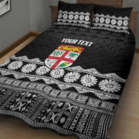 Fiji Tapa Rugby Custom Quilt Bed Set Go Fijiana - Polynesian Pride