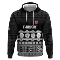 Fiji Tapa Rugby Custom Zip Hoodie Go Fijiana - Polynesian Pride