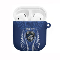 Auckland 2026 Rugby Custom AirPods Case NZ Maori Silver Fern LT14 Blue - Polynesian Pride