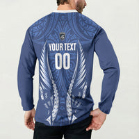 Auckland 2026 Rugby Custom Button Sweatshirt NZ Maori Silver Fern