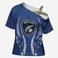 Auckland 2026 Rugby Custom Cross Shoulder Shirt NZ Maori Silver Fern