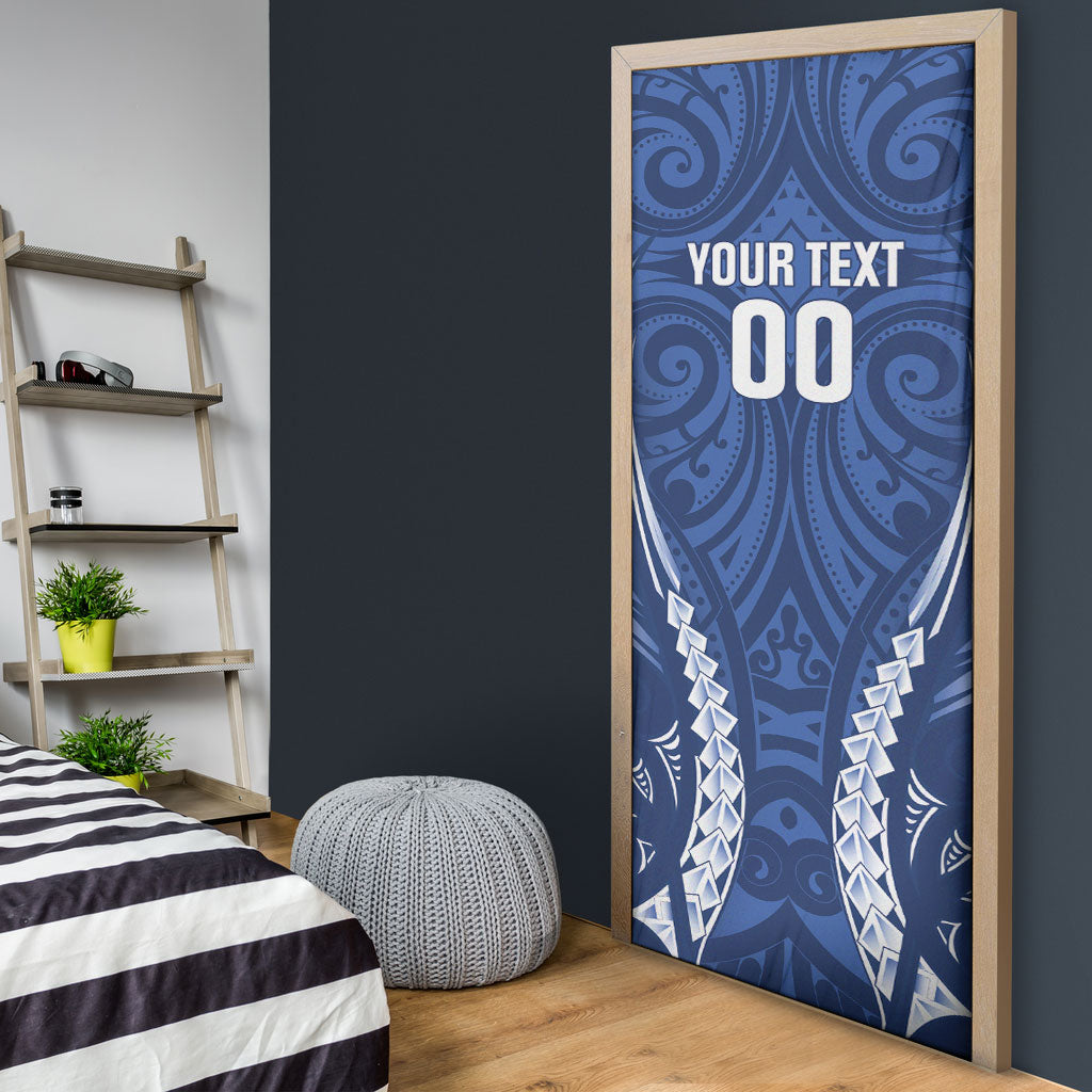 Auckland 2026 Rugby Custom Door Cover NZ Maori Silver Fern LT14 - Polynesian Pride