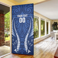 Auckland 2026 Rugby Custom Door Cover NZ Maori Silver Fern LT14 - Polynesian Pride