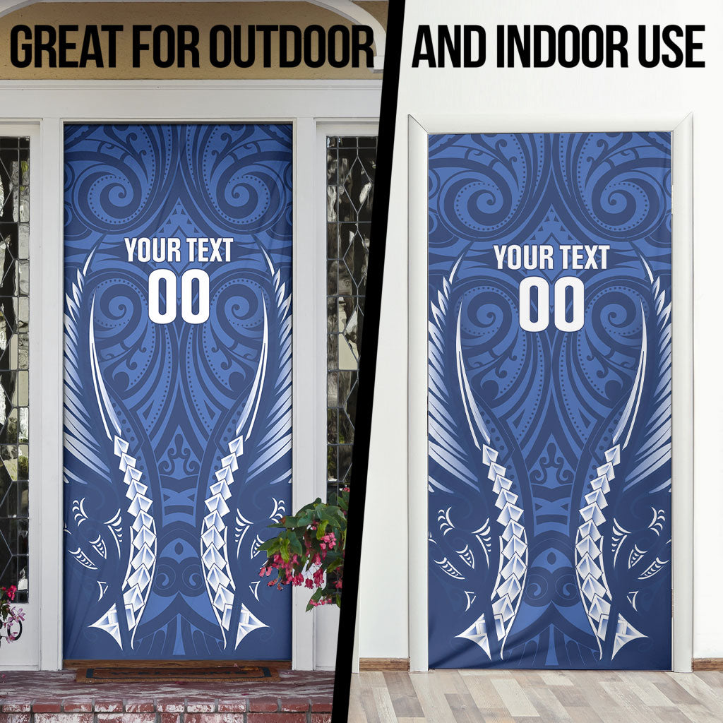 Auckland 2026 Rugby Custom Door Cover NZ Maori Silver Fern LT14 - Polynesian Pride