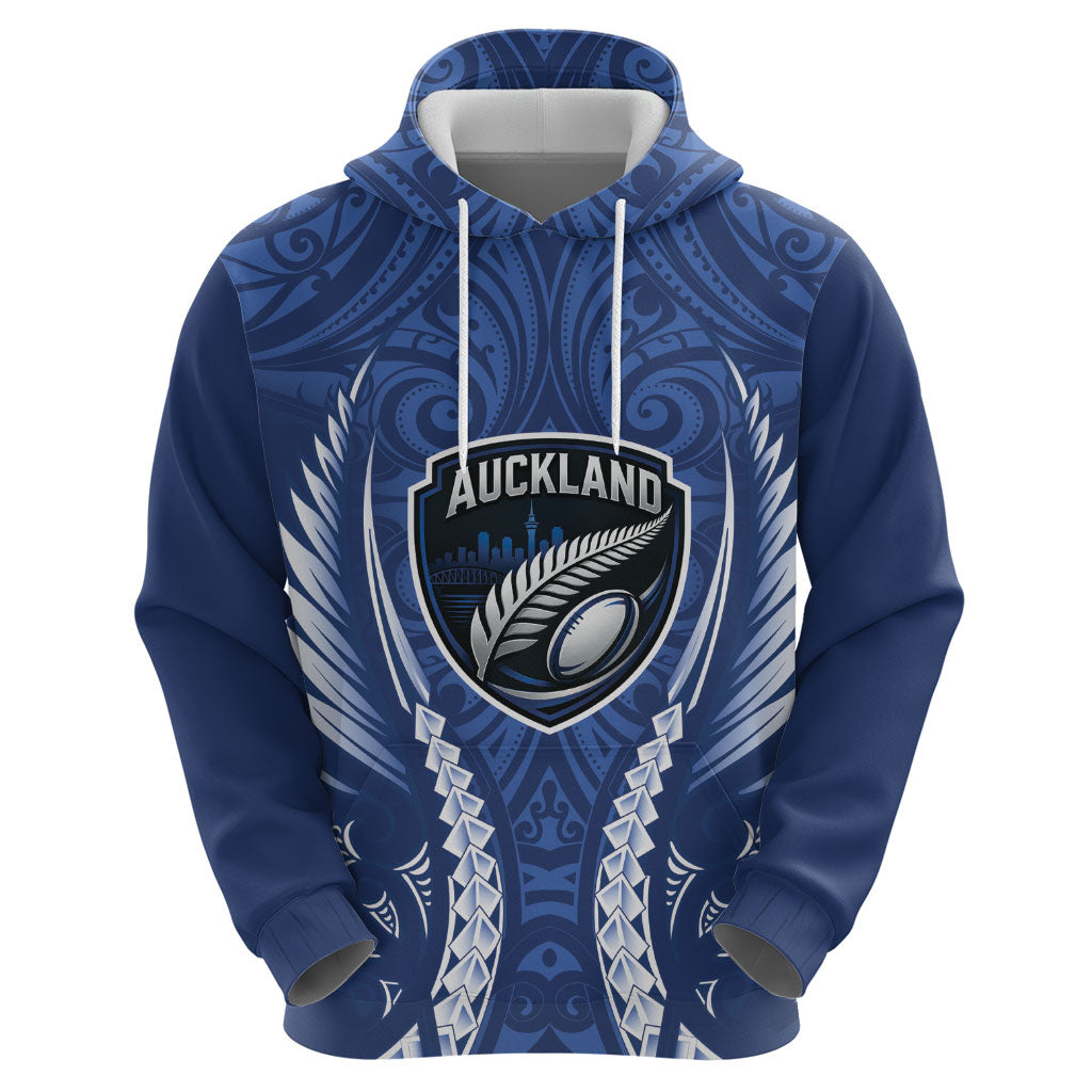 Auckland 2026 Rugby Custom Hoodie NZ Maori Silver Fern