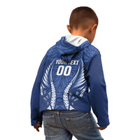 Auckland 2026 Rugby Custom Kid Hoodie NZ Maori Silver Fern LT14 - Polynesian Pride