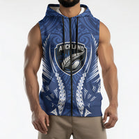Auckland 2026 Rugby Custom Sleeveless Zip Hoodie NZ Maori Silver Fern