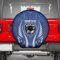 Auckland 2026 Rugby Custom Spare Tire Cover NZ Maori Silver Fern LT14 - Polynesian Pride