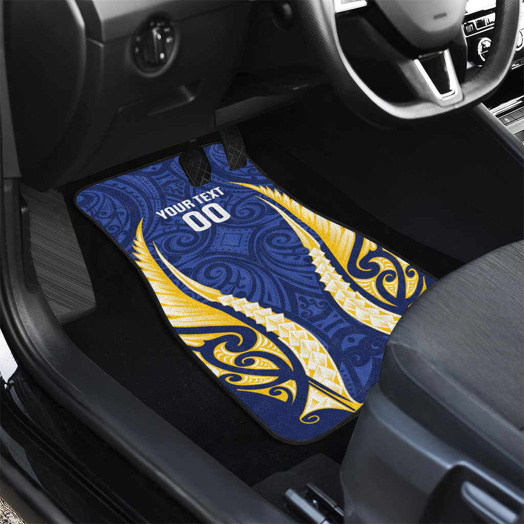 Bay of Plenty 2026 Rugby Custom Car Mats NZ Maori Silver Fern LT14 - Polynesian Pride