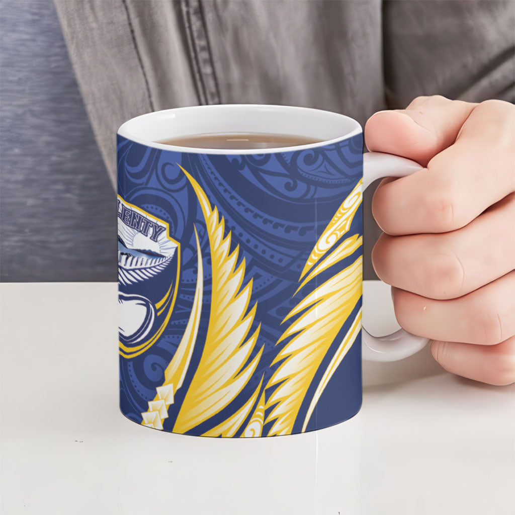 Bay of Plenty 2026 Rugby Custom Ceramic Mug NZ Maori Silver Fern
