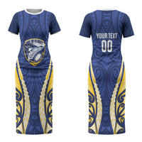 Bay of Plenty 2026 Rugby Custom Couples Matching Short Sleeve Bodycon Dress and Long Sleeve Button Shirt NZ Maori Silver Fern LT14 - Polynesian Pride