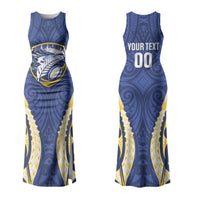 Bay of Plenty 2026 Rugby Custom Couples Matching Tank Maxi Dress and Long Sleeve Button Shirt NZ Maori Silver Fern LT14 - Polynesian Pride