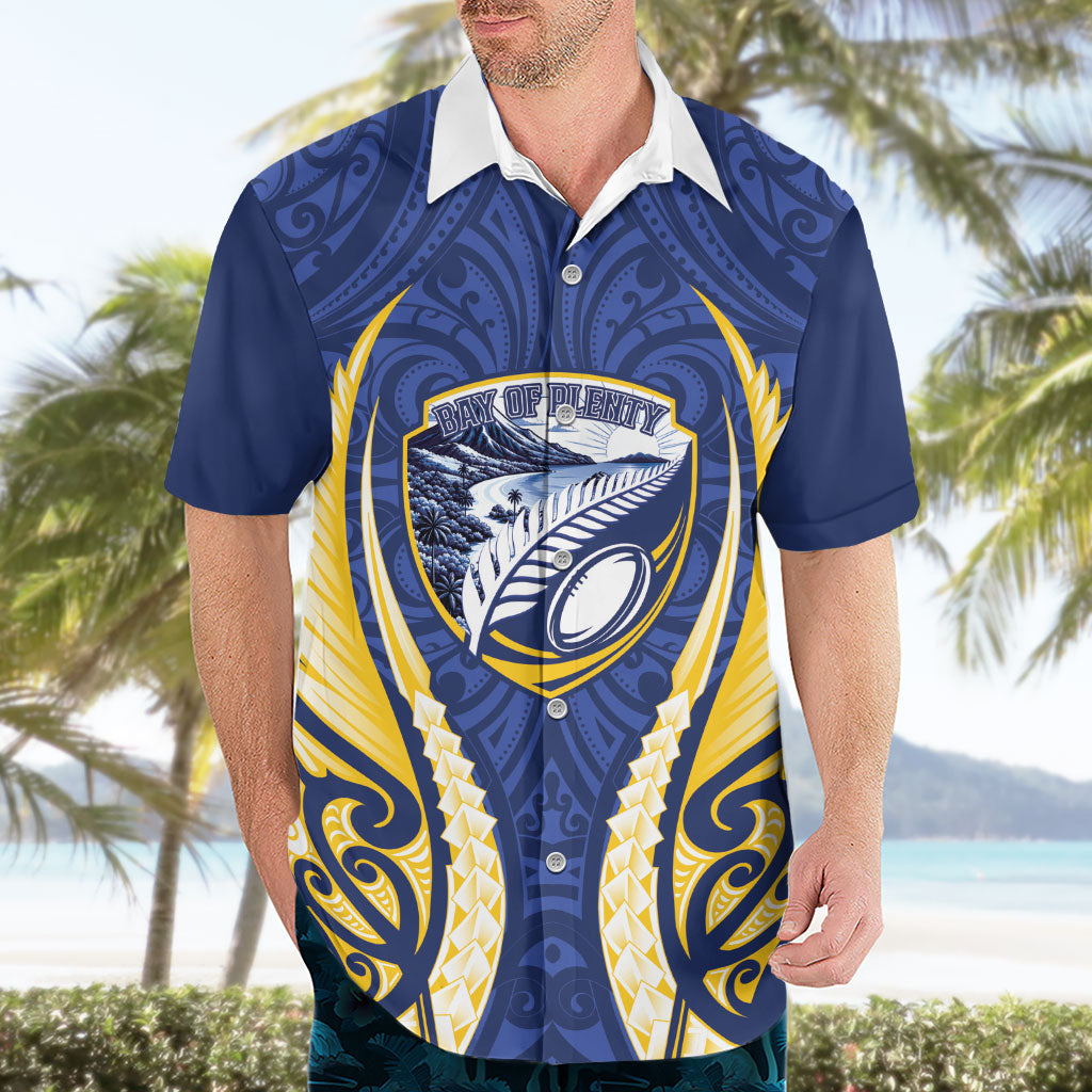 Bay of Plenty 2026 Rugby Custom Hawaiian Shirt NZ Maori Silver Fern