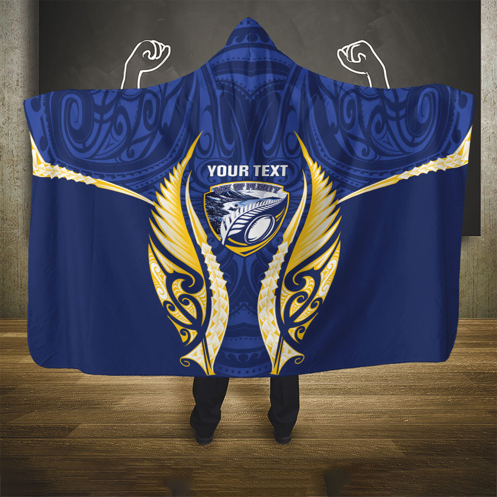 Bay of Plenty 2026 Rugby Custom Hooded Blanket NZ Maori Silver Fern