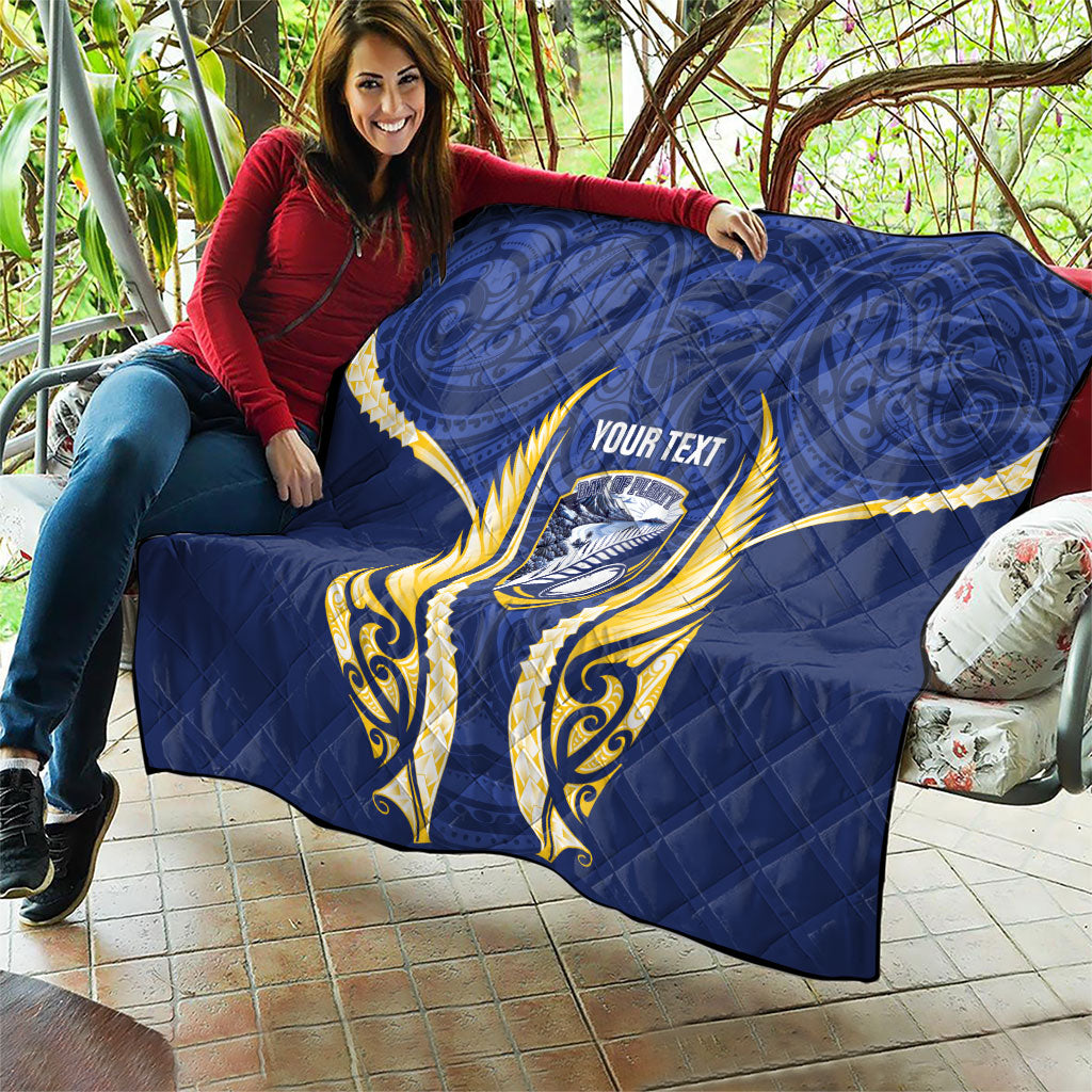 Bay of Plenty 2026 Rugby Custom Quilt NZ Maori Silver Fern